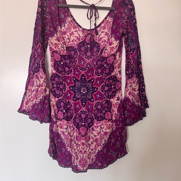 Spell Pink and Purple Patterned Dress - Picture 2 of 7